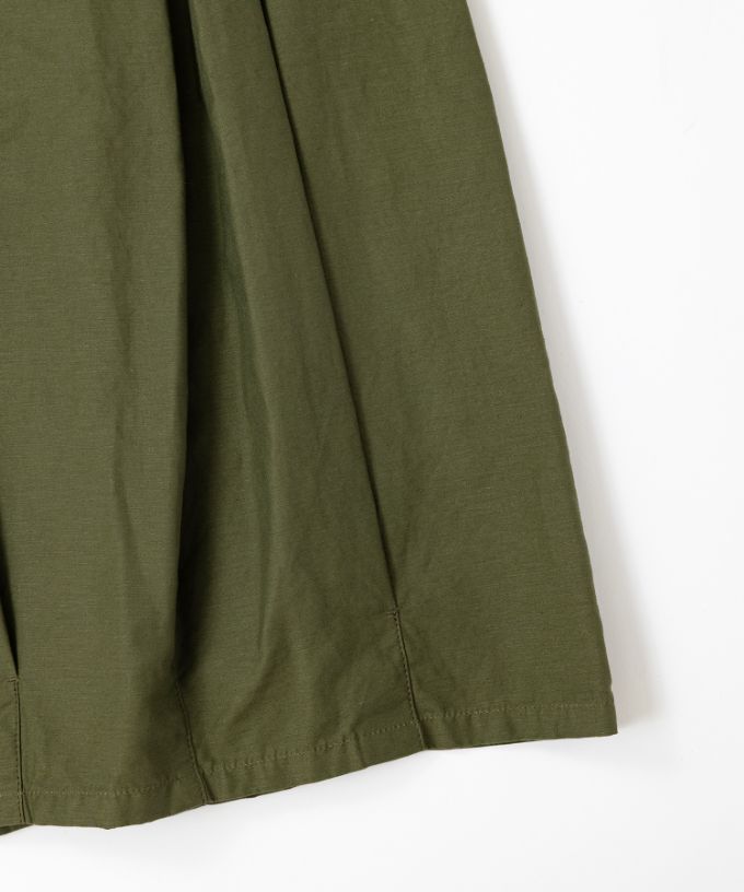 クルトスカート・1　綿麻のコクーンシルエットスカート