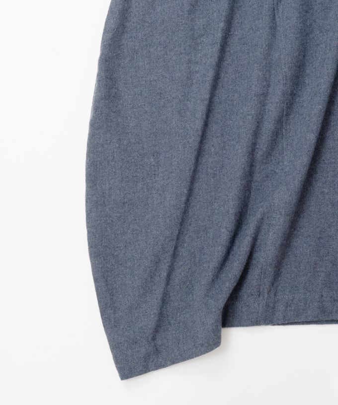 ポメロ・B　コットンネル素材のコクーンドレス