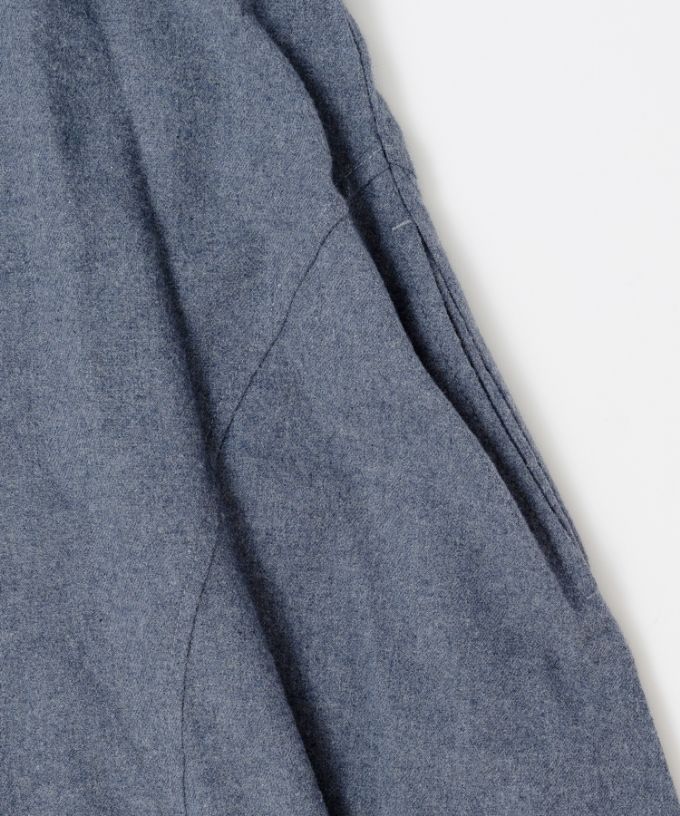 ポメロ・B　コットンネル素材のコクーンドレス