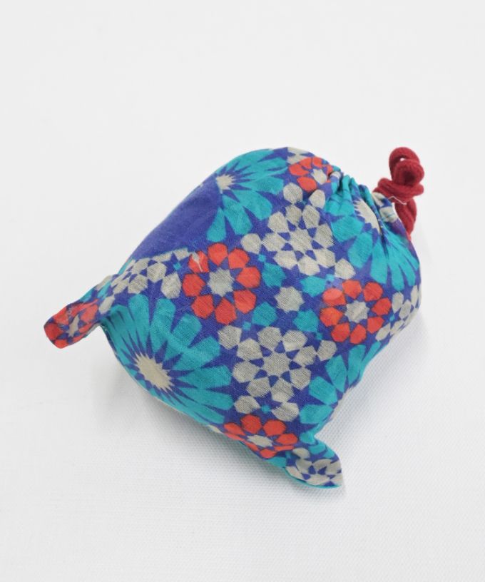 くさしゃつ　あおいろのまち［Kusa Kanmuri　シルクコットンシャツ］