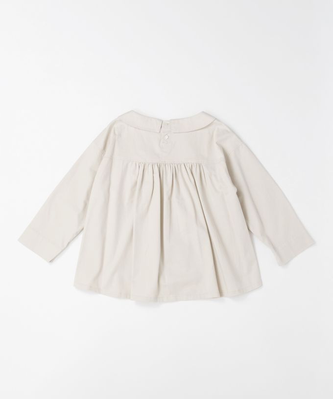 レティトップ　起毛コットンストレッチ素材のプルオーバー