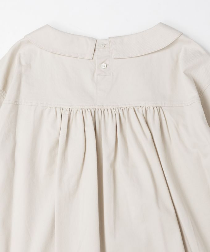 レティトップ　起毛コットンストレッチ素材のプルオーバー