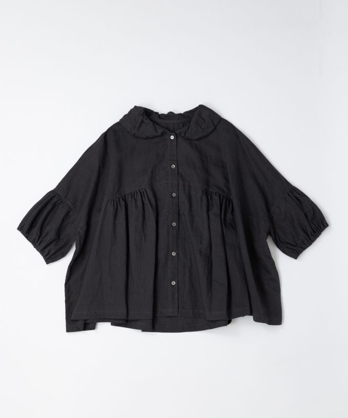 ブリサ ふんわり丸襟のビッグシルエットブラウス