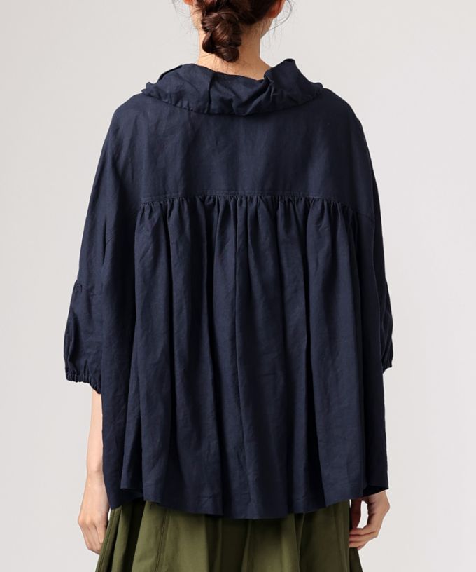 ブリサ ふんわり丸襟のビッグシルエットブラウス
