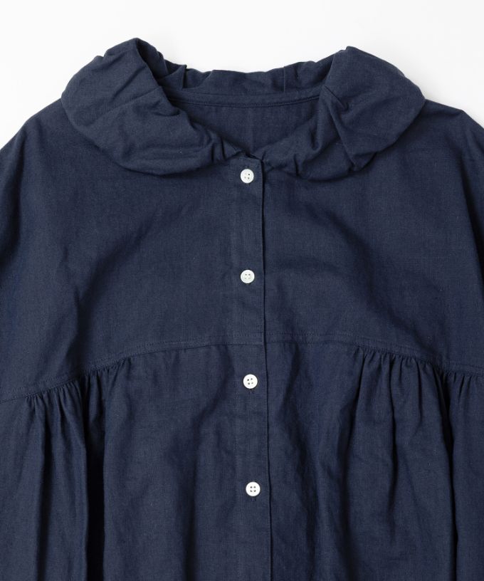 ブリサ ふんわり丸襟のビッグシルエットブラウス