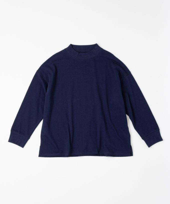 キーストップ　アメリカコットンのハイネックプルオーバー