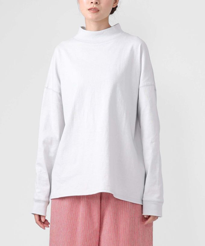 キーストップ　アメリカコットンのハイネックプルオーバー