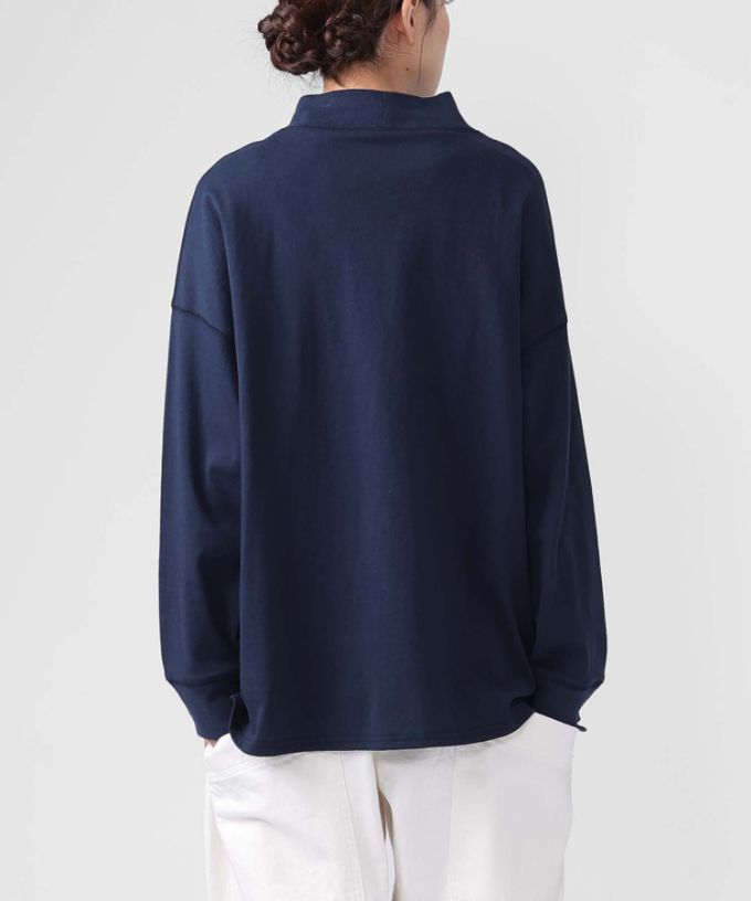 キーストップ　アメリカコットンのハイネックプルオーバー