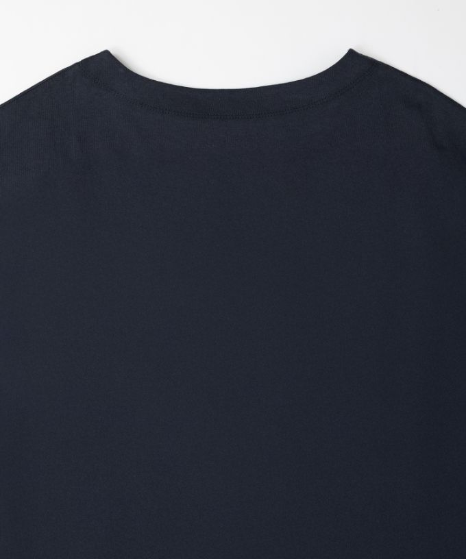 ミレーユトップ　袖切り替えのドロップショルダートップ