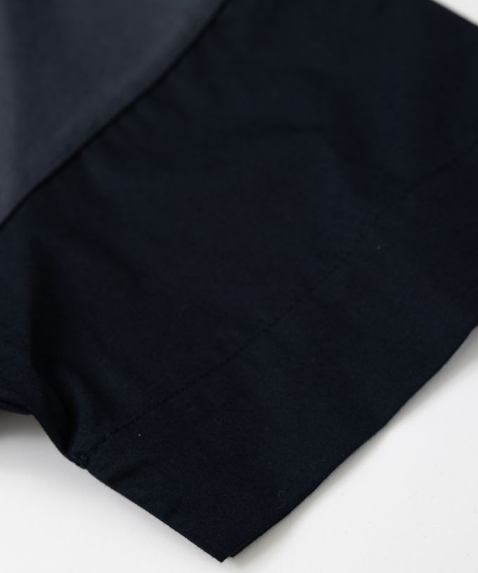 ミレーユトップ　袖切り替えのドロップショルダートップ