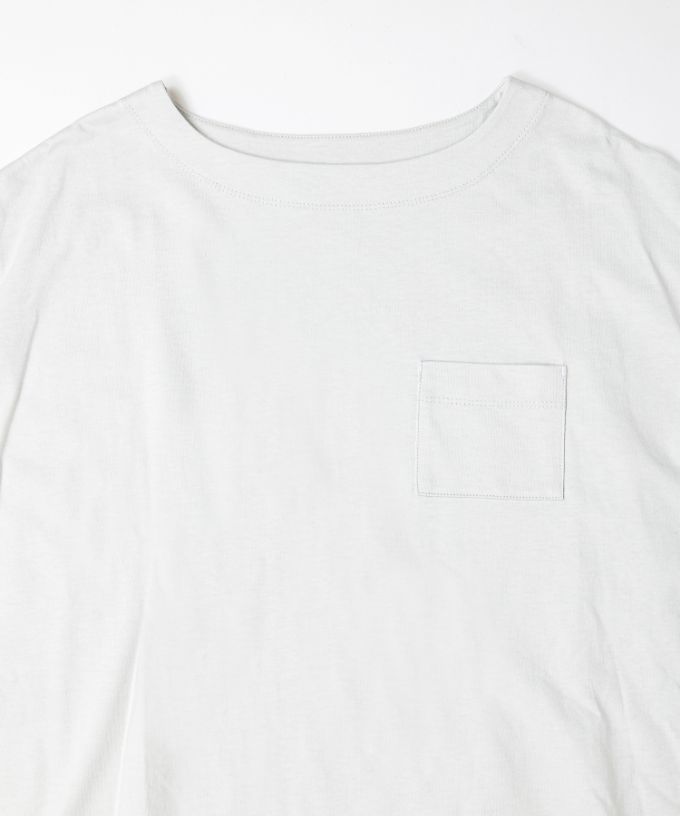 ミレーユトップ　袖切り替えのドロップショルダートップ