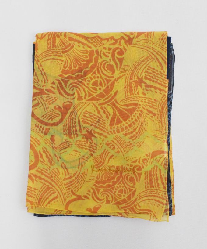 てくまくまや　きん ［KusaKanmuri　シルクコットンストール ]