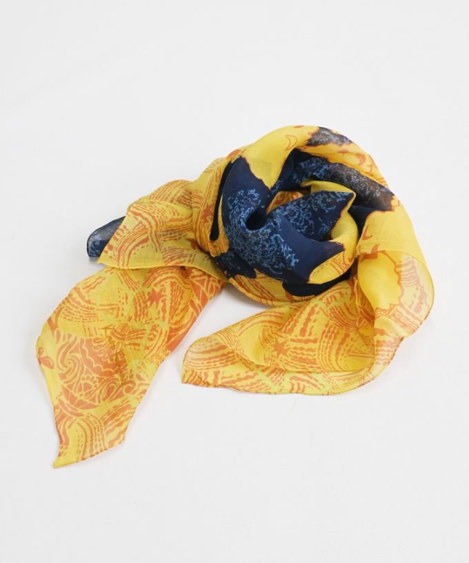 てくまくまや　きん ［KusaKanmuri　シルクコットンストール ]