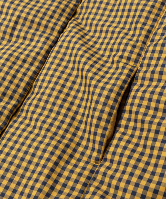 アバジャケット　ギンガムチェックの中綿入りジャケット