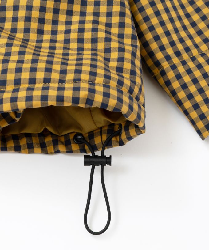 アバジャケット　ギンガムチェックの中綿入りジャケット