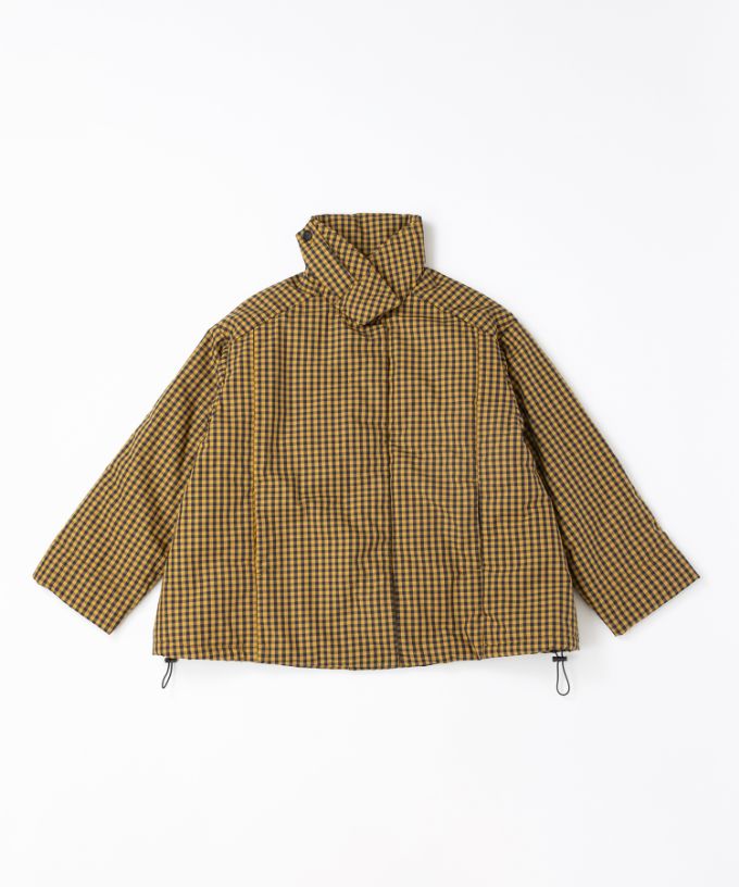 アバジャケット　ギンガムチェックの中綿入りジャケット