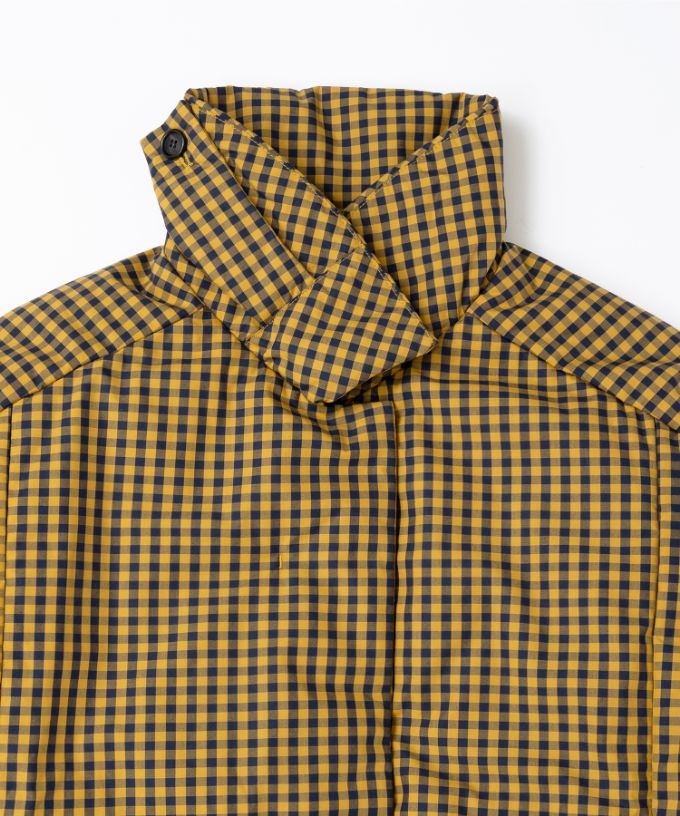 アバジャケット　ギンガムチェックの中綿入りジャケット