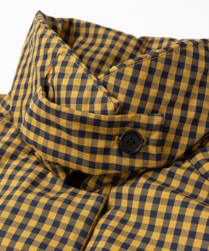 アバジャケット　ギンガムチェックの中綿入りジャケット