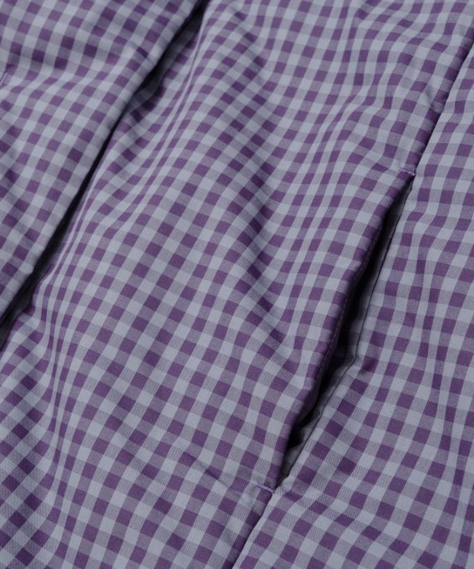 アバジャケット　ギンガムチェックの中綿入りジャケット