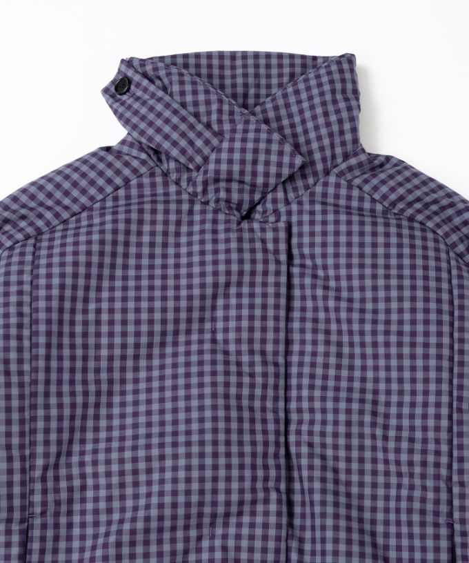 アバジャケット　ギンガムチェックの中綿入りジャケット