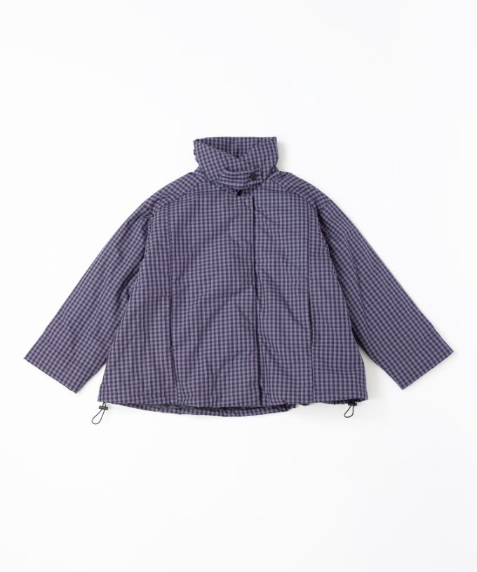 アバジャケット　ギンガムチェックの中綿入りジャケット