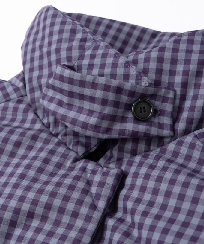 アバジャケット　ギンガムチェックの中綿入りジャケット