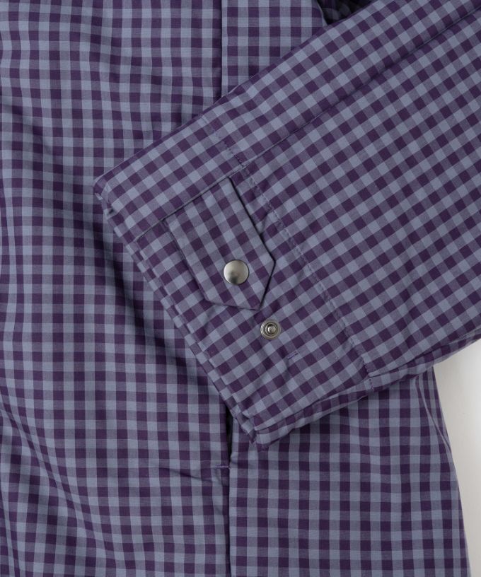 アバジャケット　ギンガムチェックの中綿入りジャケット