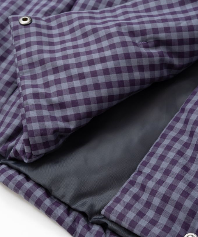 アバジャケット　ギンガムチェックの中綿入りジャケット