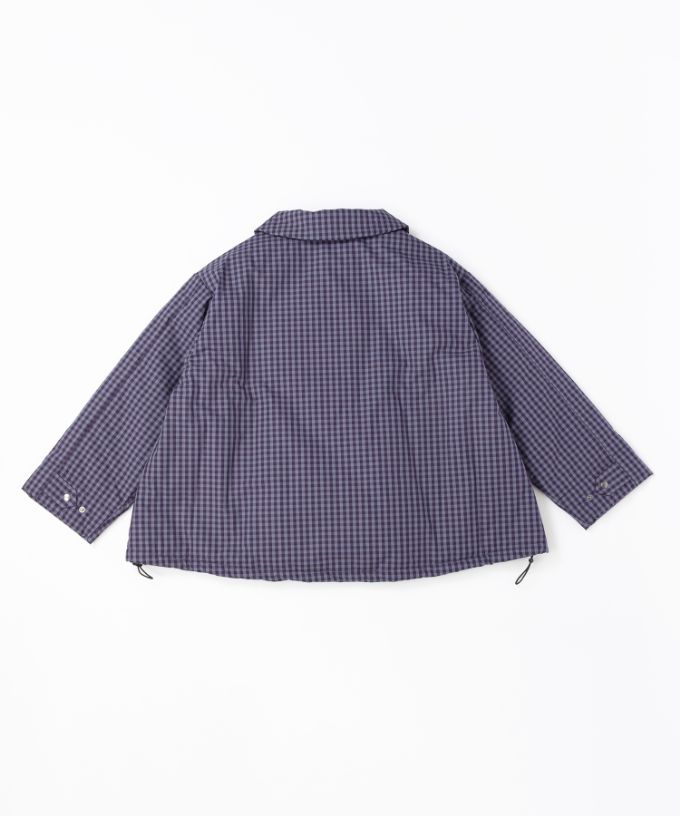 アバジャケット　ギンガムチェックの中綿入りジャケット