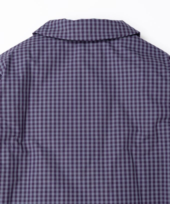 アバジャケット　ギンガムチェックの中綿入りジャケット