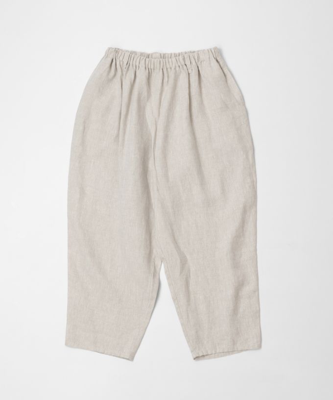 マオパンツ麻・22 リネン素材のビッグポケットパンツ/ITEM,PANTS,MAO