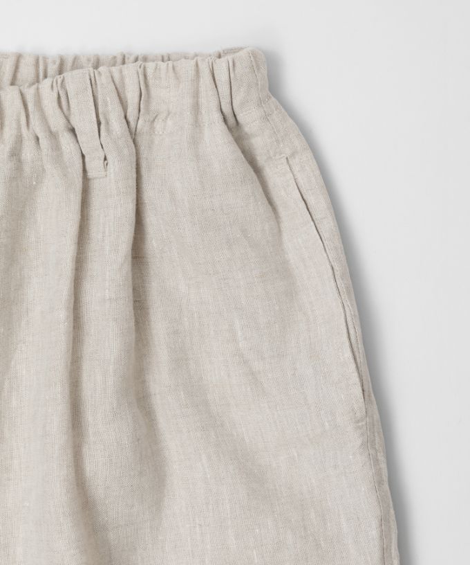 マオパンツ麻・22 リネン素材のビッグポケットパンツ/ITEM,PANTS,MAO