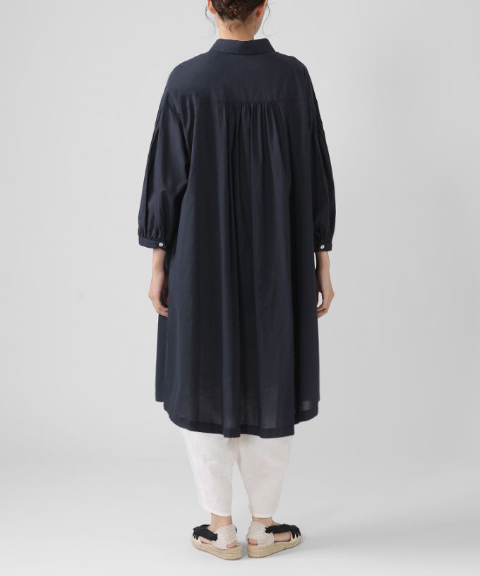 アイデンロング 綿ローン素材の7分袖シャツドレス/ITEM,ONE-PIECE/Shop