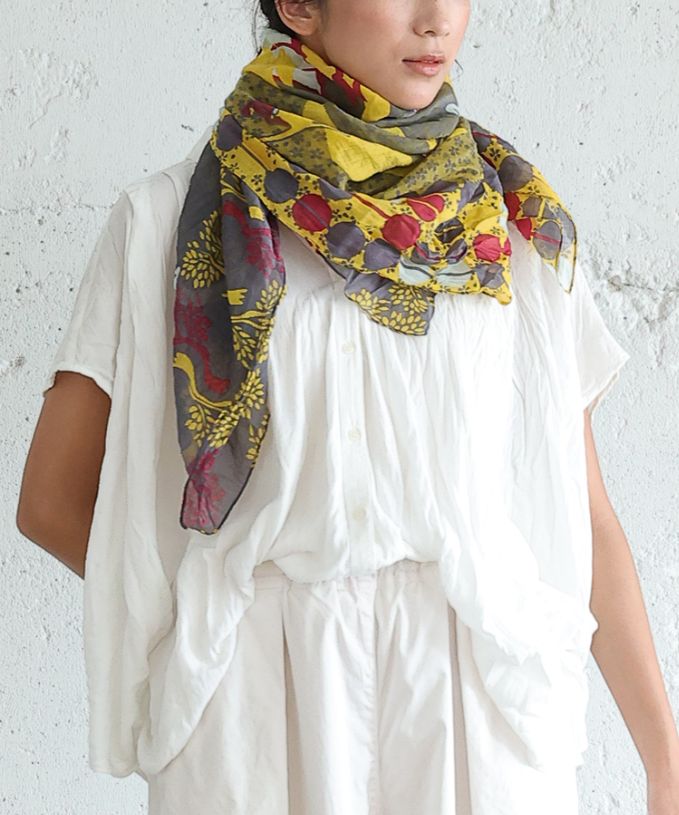 ほっぷしっぷ ［KusaKanmuri　シルクコットンストール ]