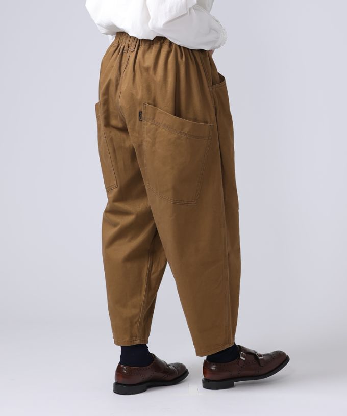 マオパンツチノ  キャメル 定番バックポケットパンツのチノ素材【フラッシャー＆ピスネーム付き】