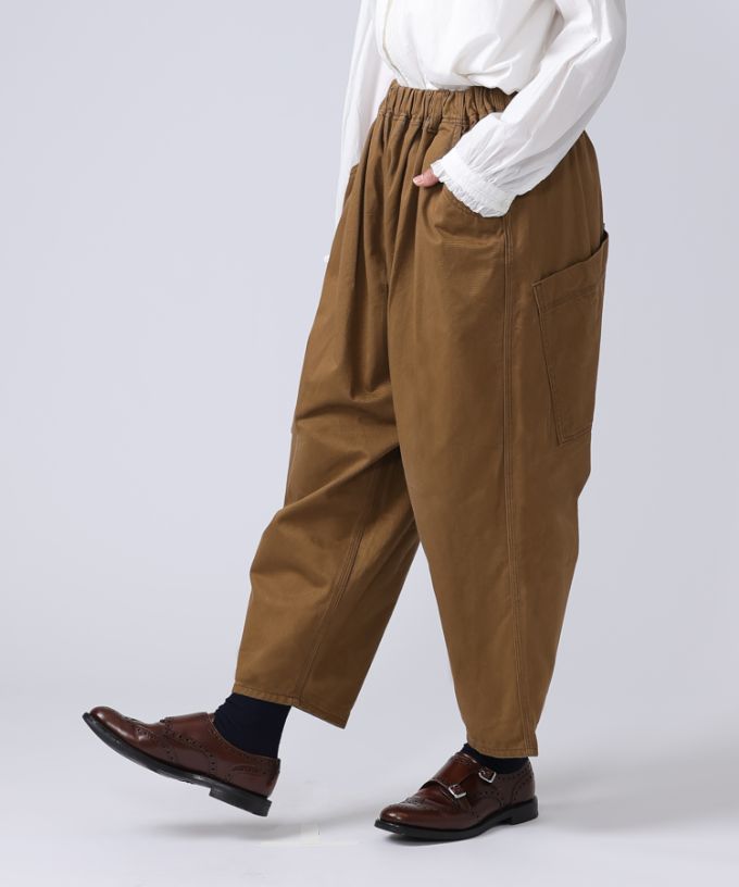 マオパンツチノ  キャメル 定番バックポケットパンツのチノ素材【フラッシャー＆ピスネーム付き】