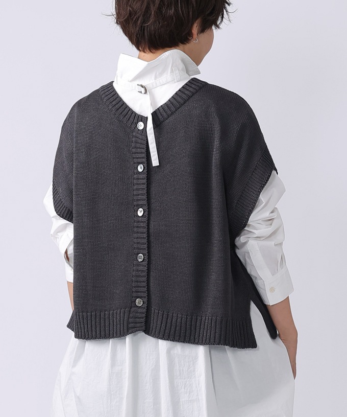 パスカルトップ　コットン2WAYニットベスト