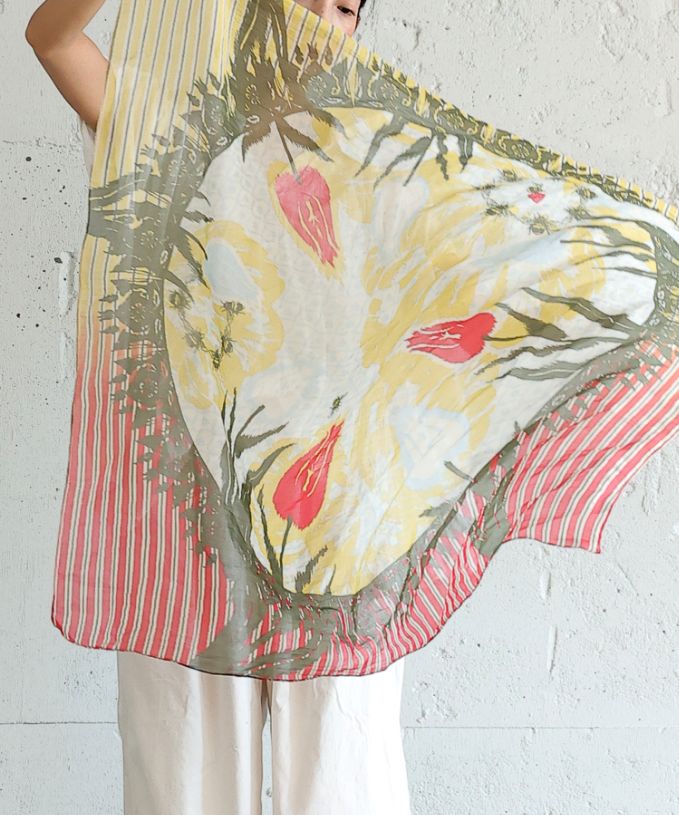 らーれのかがやき　あさ ［KusaKanmuri　シルクコットンストール ]