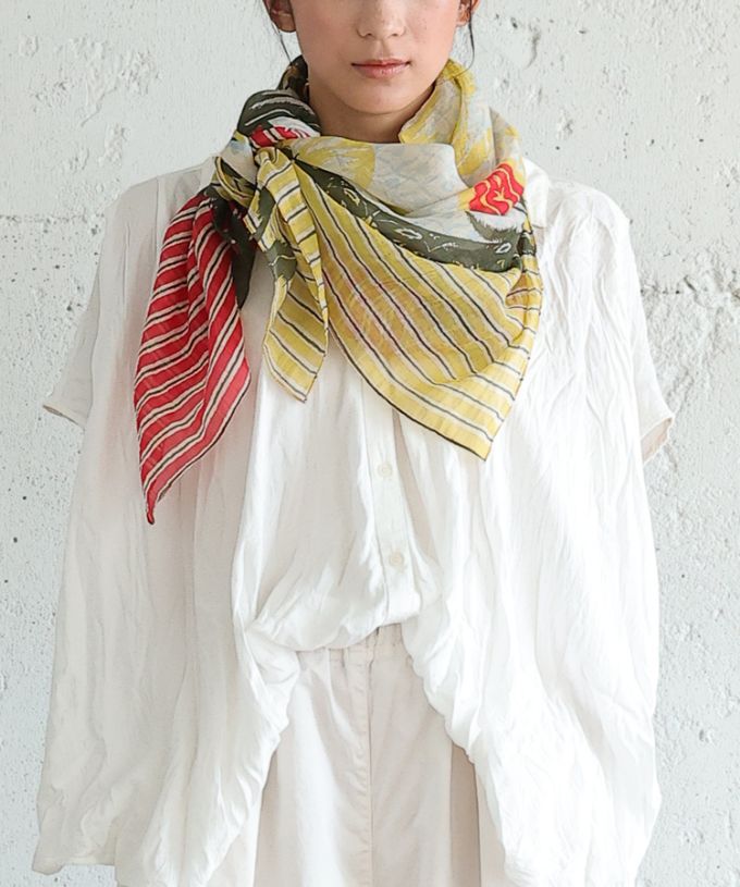 らーれのかがやき　あさ ［KusaKanmuri　シルクコットンストール ]