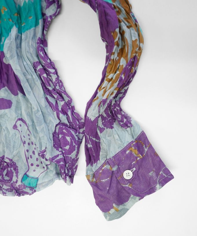 くさしゃつ　たまごのかぞく［Kusa Kanmuri　シルクコットンシャツ］