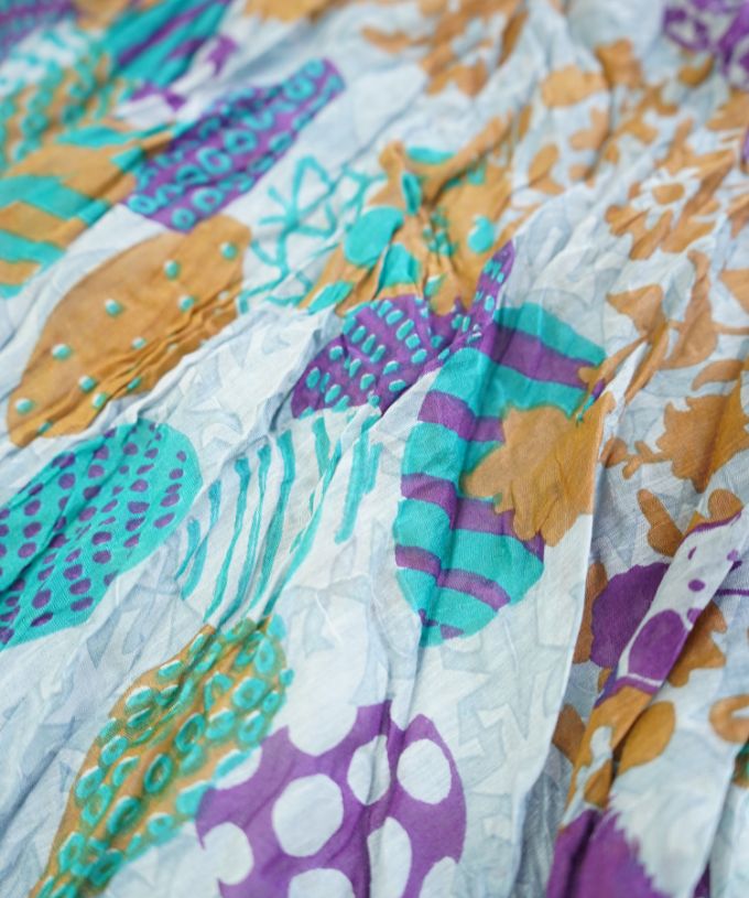 くさしゃつ　たまごのかぞく［Kusa Kanmuri　シルクコットンシャツ］