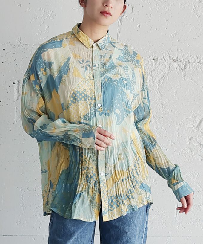 くさしゃつ　おうじのおくりもの ［Kusa Kanmuri　シルクコットンシャツ］