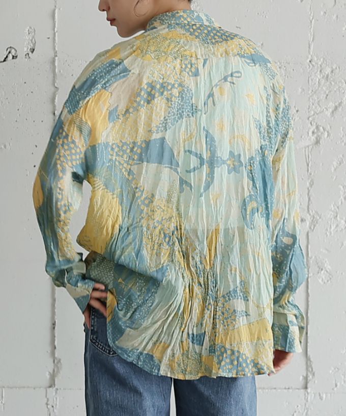 くさしゃつ　おうじのおくりもの ［Kusa Kanmuri　シルクコットンシャツ］