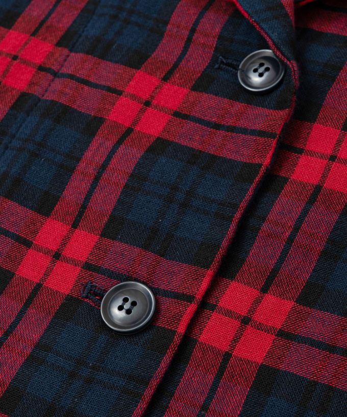 ルシタジャケット・Ｃ コットン赤チェックジャケット