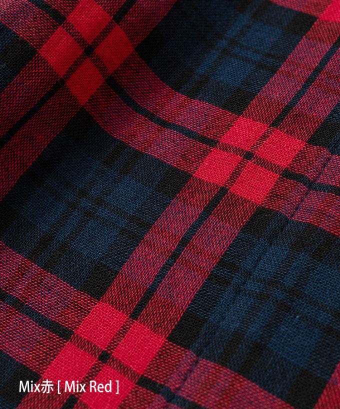 ルシタジャケット・Ｃ コットン赤チェックジャケット