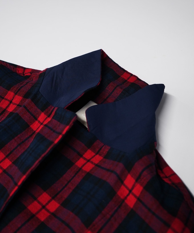 ルシタジャケット・Ｃ コットン赤チェックジャケット