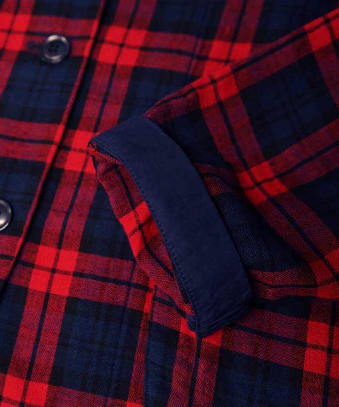 ルシタジャケット・Ｃ コットン赤チェックジャケット