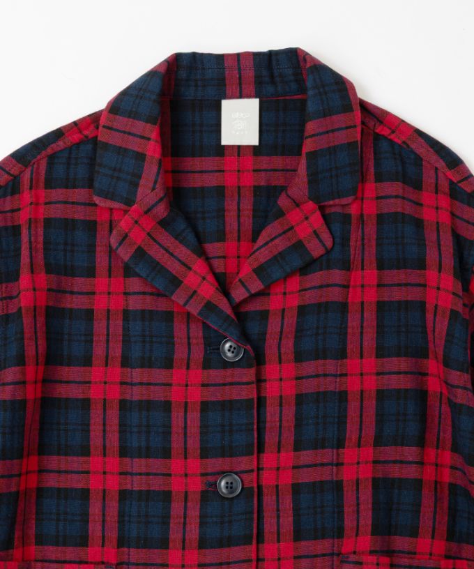 ルシタジャケット・Ｃ コットン赤チェックジャケット