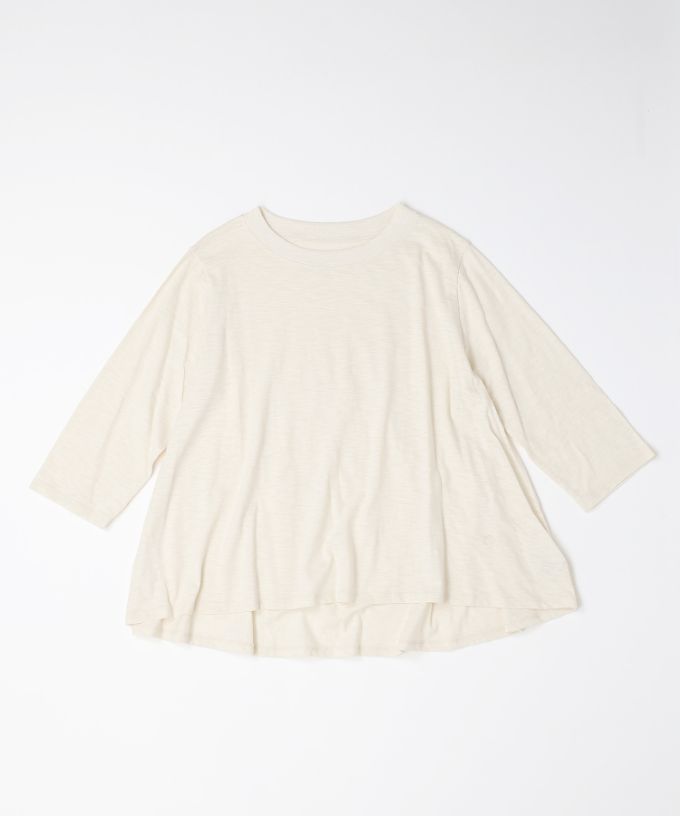 アナントップ七分袖　シンプルなAライントップス