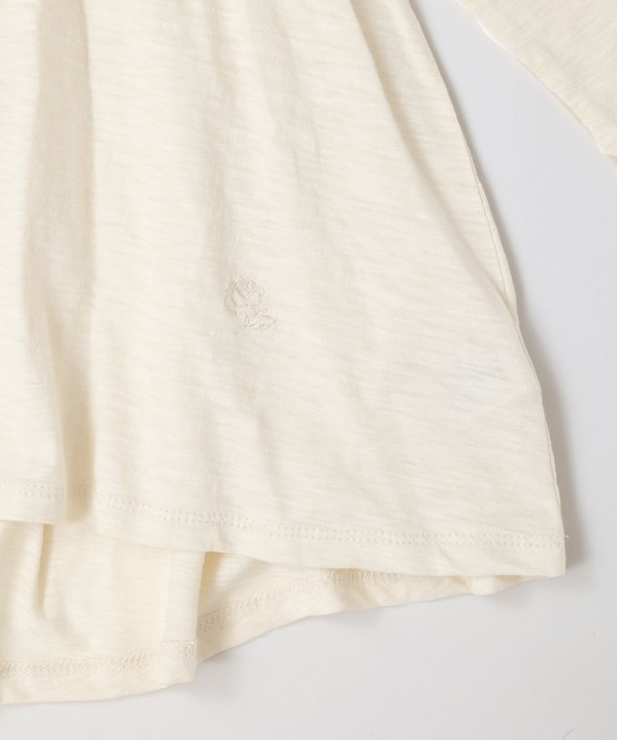 アナントップ七分袖　シンプルなAライントップス